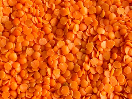 Organic red split lentils 25 kg